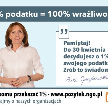 1% podatku w Wolinie - nowa inicjatywa Ewy Grzybowskiej 1% podatku w Wolinie - nowa inicjatywa Ewy Grzybowskiej